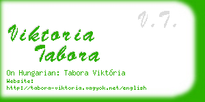 viktoria tabora business card
